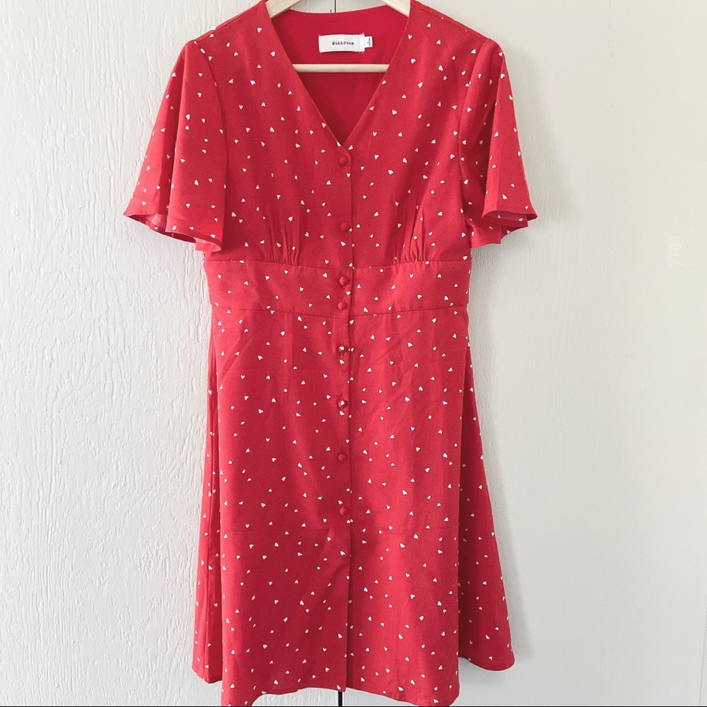 Red Polka Dot Mini Dress